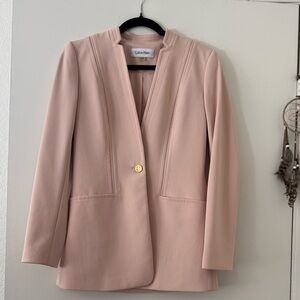 Calvin Klein Women's Blush Pink Blazer